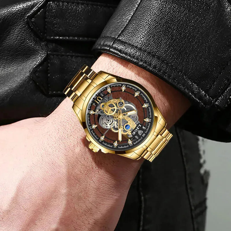 Men's Hollow Waterproof Quartz Watch - Bellarte Enchanté Men's Hollow Waterproof Quartz Watch